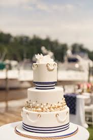 Nautical Chic Wedding Inspiration Judah Avenue Photography Sweet Ladies Bakery Bellethemagazi Nautical Wedding Cakes Beach Wedding Cake Wedding Cake Table
