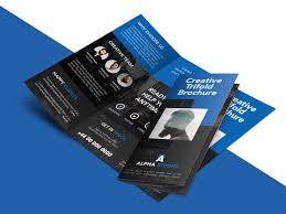 Creative Agency Trifold Brochure Free Psd Template Psdfreebies In Tri Fold Menu Template Photoshop Free Brochure Template Brochure Template Psd Brochure Psd