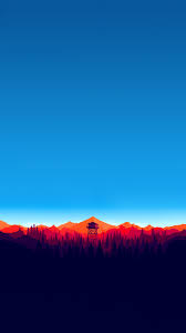 Firewatch digital wallpaper, purple and blue mountains illustration. Firewatch Wallpaper 4k Iphone