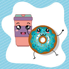 Dessin kawaii licorne dessin de licorne facile ma jolie. Beignet Sucre Et Cafe Boisson Kawaii Dessin Anime Avec Un Visage Heureux Sur Fond Bleu Illustration Vectorielle Clip Art Libres De Droits Vecteurs Et Illustration Image 64088482