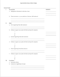 Its purpose is to make an argument. Argumentative Essay Outline Guide Template Examples