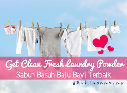 Serius baru tahu fakta tu.haha nasib lah ada mak untuk bagitahu v(^__^) Fresh Laundry Powder Sabun Basuh Baju Bayi Terbaik Genkimomma My
