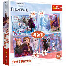 Large selection, featuring thomas kinkade's disney dreams collection. Disney Frozen 2 Children S 4 X Jigsaw Puzzles Box 35 48 54 70 Pieces 11 49 Picclick Uk