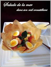Si certaines recettes restent jalousement gardées par certains, d'autres, par bonheur, les partagent. Salade De La Mer Dans Son Nid Croustillant Pause Gourmandises