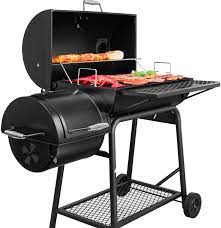 Amazon Com Royal Gourmet Cc1830f Charcoal Grill With Offset Smoker Black Garden Outdoor Charcoal Grill Offset Smoker Gourmet Grilling