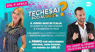 Maybe you would like to learn more about one of these? Su Rai2 Arriva Techesai Il Primo Quiz In Diretta Su Facebook E Instagram