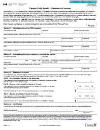 We develop a suggested benefit statement based on your benefit structure. Fillable Online Canada Child Benefit Statement Of Income Fax Email Print Pdffiller