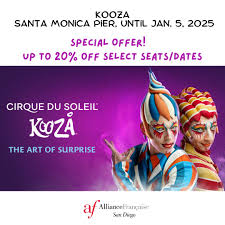 KOOZA – Under the Big Top – Santa Monica Pier, NOW - Jan. 5, 2025 KOOZA is  a return to the origins of Cirque du Soleil: It combines two circus  traditions -