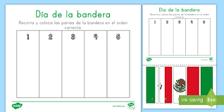 La bandera argentina lleva los colores celeste y blanco en su paño que flammea glorioso en lo alto del mástil, símbolo que en argentina luce orgulloso en edificios estatales la fecha de celebración del 20 de junio como día de la bandera es en honor al fallecimiento de su creador. Actividad Para Recortar Dia De La Bandera De Mexico