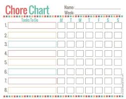 20 Free Printable Chore Charts Chore Chart Kids Free