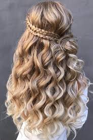 45 Perfect Half Up Half Down Wedding Hairstyles Wedding Forward Hair Styles Long Hair Styles Prom Hair Down
