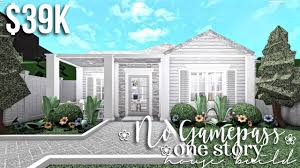 We put together some bloxburg house ideas to give you some inspiration for your next creation. No Gamepass One Story Bloxburg House Build Gamingwithv Youtube
