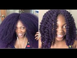 African Threading Curl Technique On Crochet Braids Using Marley Hair Video Marley Hair Afro Textured Hair Extensions Hair Videos