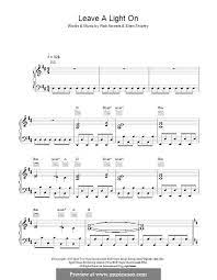 Leave A Light On Belinda Carlisle By E Shipley R Nowels On Musicaneo Belinda Carlisle Carlisle Sheet Music