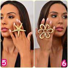 Anillo firmado delicado único y elegante de oro de 14K, anillo paralelo  ancho boho, anillo de gran tamaño estético de círculo abierto grande,  regalo de Navidad, regalo para ella