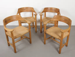 For Sale Set Of Four Rainer Daumiller Pine Chairs In 2020 Pine Chairs Chair Metal Nesting Tables