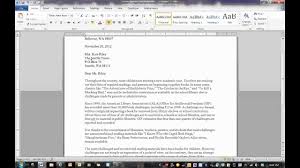 Block Format Letter Youtube