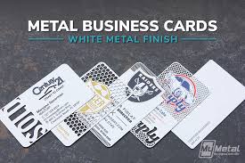 Home small business center small business articles and insights | fedex six steps to create business cards for your small business. White Metal Business Cards Metal Business Cards My Metal Business Card World Leader In Metal Cards