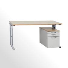 Schreibtisch mit rollcontainer von k&n in buche basic line* 1 x schreibtisch: Gunstiges Gebrauchtes Werndl Schreibtisch Rollcontainer Set G P Buromobel Onlineshop