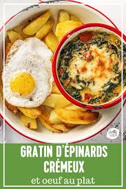 Gratin D Epinards Cremeux Et œuf Au Plat Recette Hellofresh Recept