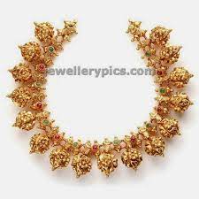 Nakshi Ball Short Necklace By Nac Jewellers Antique Collection Temple Jewellery Wedding Jewellery Collection Jewelry Design