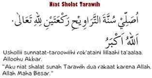 Melafalkan niat bukanlah suatu syarat. Lafadz Niat Sholat Tarawih Berita Viral Hari Ini Lowongan Kerja Hari Ini