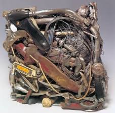 Compressione Di Bicicletta De Cesar Baldaccini 1970 Modern Art Sculpture Junk Art Bicycle