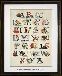 Pnv153869 vervaco kit alphabet & roses cushion 14 x 14; Crossstitch Warehouse Australian Animal Alphabet Sampler