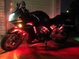 Honda Red Light Kit Motorcycle Led Lighting Female Motorcycle Riders Red Motorcycle