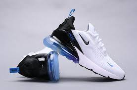 Moving downwards, foam midsoles are joined with the signature max air unit. Nike Air Max 270 White Blue Black Multi Color Ah8050 300 Women S Men S Casual Shoes Ah8050 300b Withthesale C Nike Shoes Air Max Cute Nike Shoes Nike Air Max