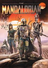 The Mandalorian Pedro Pascal Gina Carano Signed Autograph Signature A4 Poster Photo Print Photograph Poster On Star Wars Poster Star Wars Images Star Wars Art