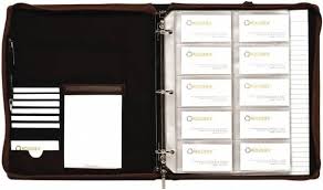 Business card holders perform two jobs. Rolodex 11 1 4 Wide X 12 6 High X 2 15 Deep Faux Leather Business Card Holder 42949057 Msc Industrial Supply