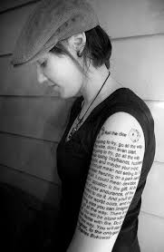 If You Re Going To Try Go All The Way Bukowski Literary Tattoos Text Tattoo Girl Tattoos