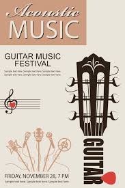 All poster templates are layered, fully editable. Guitar Music Festival Poster Retro Design Vector 05 Free Download