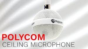Total coverage area for a single ceiling microphone array is 400 square feet. Polycom Ceiling Microphone Youtube