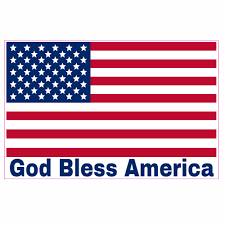 Good for advertising, poster, announcement, invitation, party, t shirt print. God Bless America Flag Sticker U S Custom Stickers
