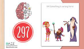 Under photo with solved level you can read short way how we solved it. Brain Test Level 297 New Uh Something Is Wrong Here Answer Daze Puzzle