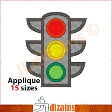 Traffic Lights Applique Design Traffic Light Embroidery Etsy Applique Designs Applique Machine Embroidery Designs
