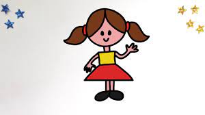 Find great offers online now! How To Draw A Girl Easy Tutorial For Kids Toddlers Preschoolers Youtube