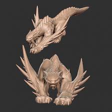 Monster hunter art monster fantasy monster cool dragons shadow wolf dragon art hunter fantasy creatures warframe art. Download Monster Hunter Barioth Fan Art Big Cat Von Edge Miniatures