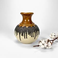 Vase Boule Bay Keramik Couleur Caramel Belle Silhouette Brocante