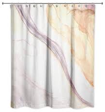Marbled Watercolor Shower Curtain Contemporary Shower Curtains By Designs Direct