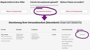 Letter to conduct research : Anleitung Dhl Paketmarke Online Kaufen Und Bei Bedarf Stornieren