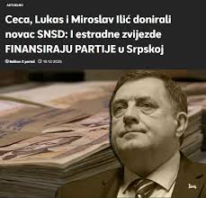 Ceca, Lukas i Miroslav Ilić donirali novac SNSD: I estradne zvijezde  FINANSIRAJU PARTIJE u Srpskoj. Detaljnije čitajte na:  https://ultratrijumfvijesti.info/ceca-lukas-i-miroslav-ilic-donirali-novac-snsd-i-estradne-zvijezde-finansiraju-partije-u-srpskoj/