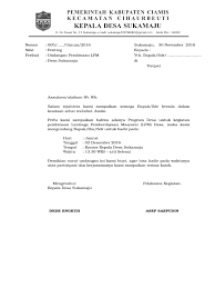 Untuk itulah surat undangan rapat sangat diperlukan. Surat Undangan Untuk Kepala Desa Gambaran