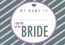 Engagement Party Name Tags For The Bride S Side Engagement Party Name Tags Storybook Wedding
