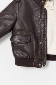 Zara Kids Synthetic Leather Jacket Mini Fashion Zara Kids Leather Jacket