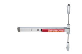 This is a video demonstrating the usage of a side patch and top/bottom latch panic exit bar on double doors with an overlap. 700mm 1045mm Door Panic Bar Entry Double Door Panic Hardware