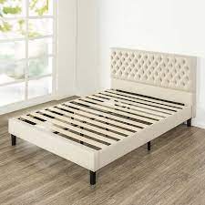 Isabella beige queen tufted round platform bed add this new tufted velvet fabric isabella add this new tufted velvet fabric isabella platform storage bed to your next home project. Blackstone Grand Upholstered Button Tufted Platform Bed Costco