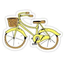 Bike Yellow Sticker By Noah Denten Desene Artă